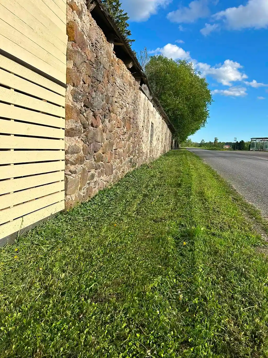 Nurmikon siistimisen jälkeen
